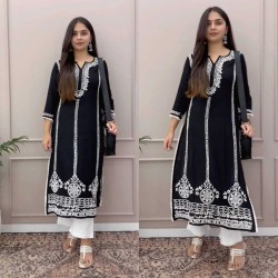 Black and white designer kurta Palazzo set